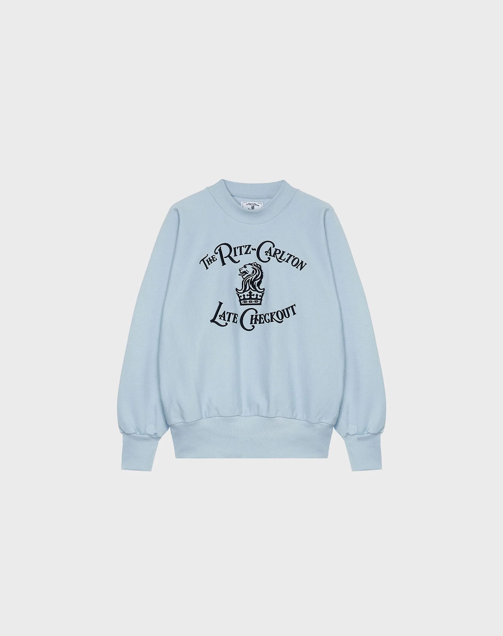 Late Checkout Light Blue Logo Crewneck Sweatshirt, $220 (approx. P12,939.96), THE RITZ-CARLTON, shop.marriott.com